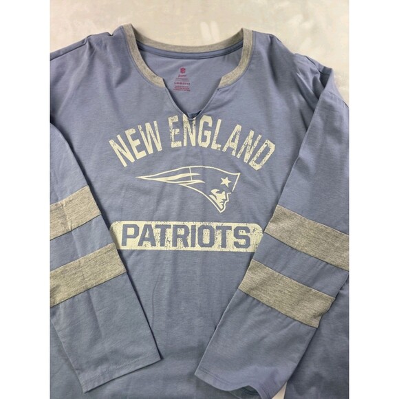 NWT Team Apparel New England‎ Patriots Teens Large 11/13 Light Blue Pullover - Picture 1 of 4